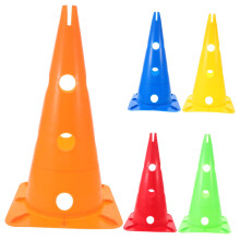 High-Visibility Training Cones 5-Piece PE Marking Set For Soccer And Football Practice Lightweight Stable Base Outdoor