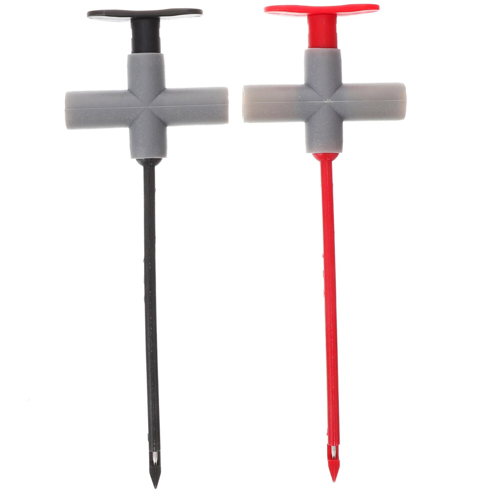 2Pcs Spring Test Leads For Multimeter Insulated Probes Car Testing Probe Portable And Accurate 9084446383553