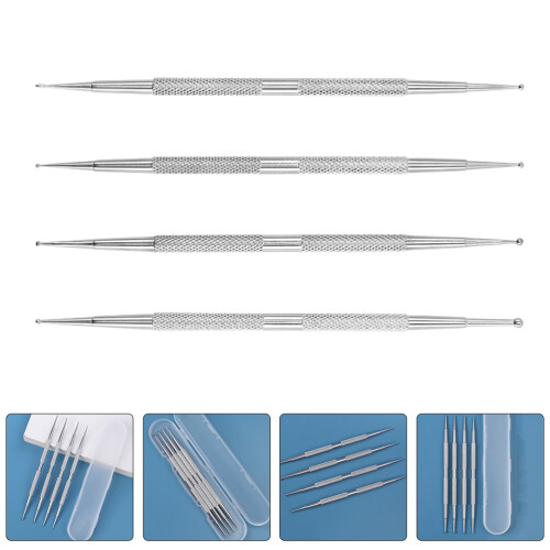 4 Stuks Dot Pen Vrouwen Manicure Strasspicker Dotting 2
