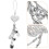 Car Pendant Autoaccessoires 28,00X5,00X1,50 Cm Wit 6