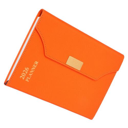 1Planner Business Orange De Qualité Agenda Hebdomadaire