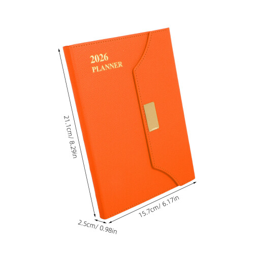 1Planner Business Orange De Qualité Agenda Hebdomadaire 2