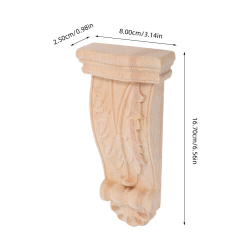 Console Murale Bois Sculpté Décor Ferme Kaki 1