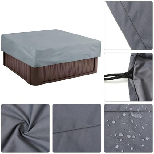 Square Spa Protect Cover Cap Waterproof Durable Material For Long Lasting Protection 1