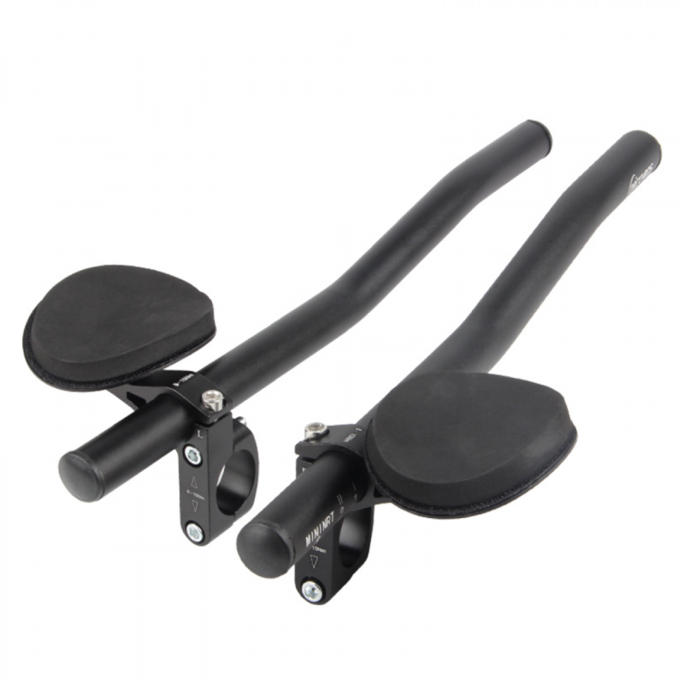 Aluminium Black Triathlon Mountain Bike Aero Bars Handlebar for Road Bike-image-OPC-PM68DQD-NEW