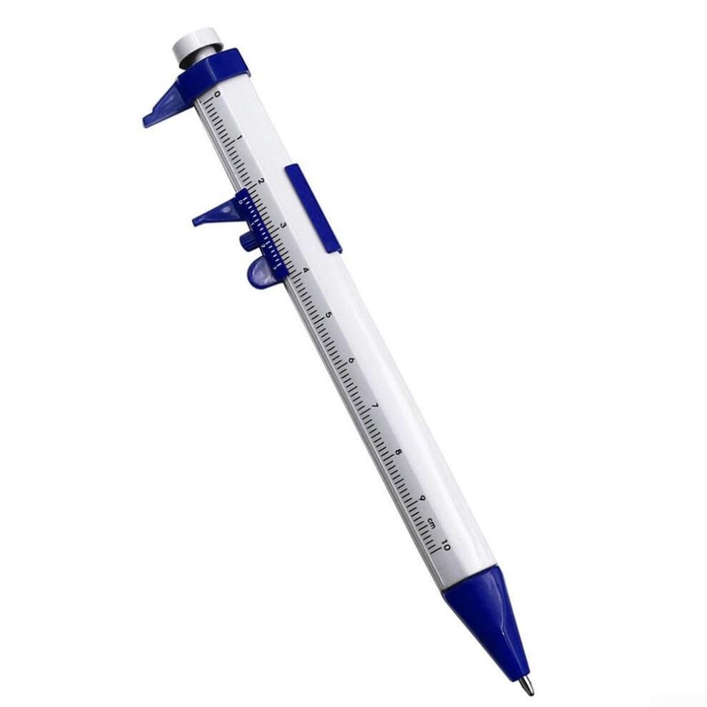 Multifunction Vernier Caliper Pen 150Mm 1.0Mm Gel Ink Roller Ball For Length Measurement And Writing Blue 9084446383645