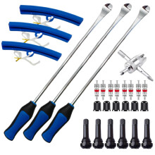 Motorcycle Tire Removal Kit Tyre Lever Iron Portable Tyre Installation Tool Set Wheel Maintenance Home Garage Roadside