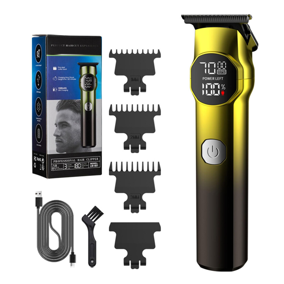 Hair Trimmer For Men Professional Cordless Trimmer With LCD Display For Hair Cutting Kit