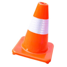 Bright Traffic Cone Lightweight Plastic Safety Cone For Outdoor Indoor Use Driver Training Parking Signage Visibility