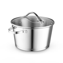 Good Food in partnership Tower 24cm Casserole with Tempered Glass Lid, Stainless Steel GF900264