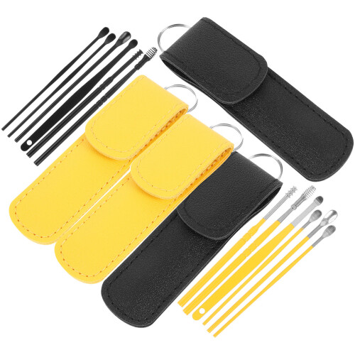 4Sets Praktische Herbruikbare Ear Picker Set Met Stapelbare Kleuren