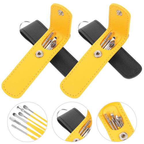 4Sets Praktische Herbruikbare Ear Picker Set Met Stapelbare Kleuren 1