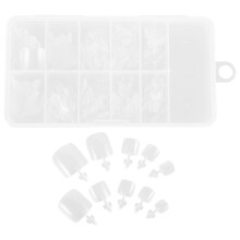 100 Stuks Voetbescherming Volledige Cover Kit Kunstnagels Transparant