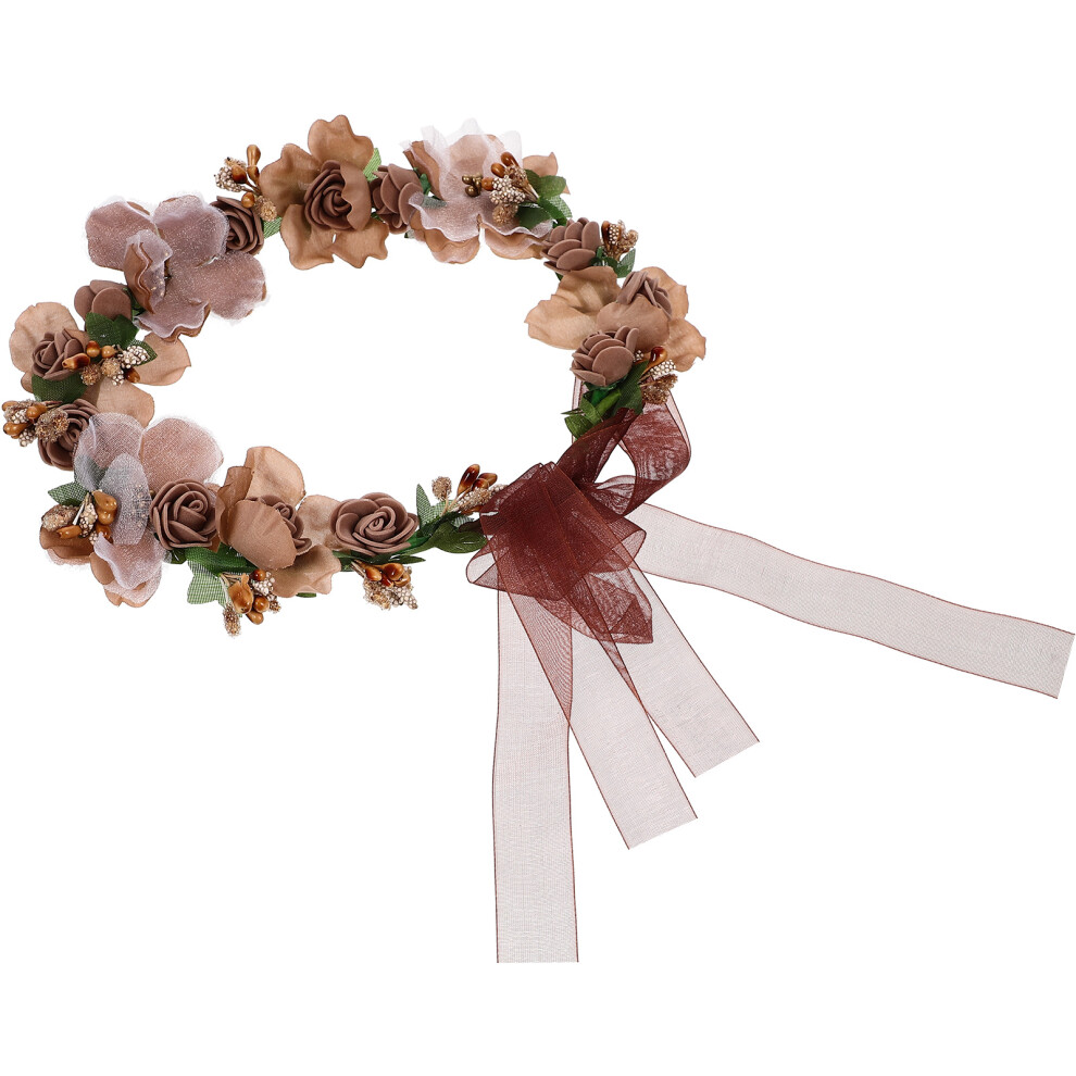 3 Stuks Bloemenkrans Bruiloft Hoofdtooi Bruids Hoofdbedekking-image
