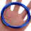 Blauwe Rond Ventiel Trimring 1 Set 3,3 Inch 6