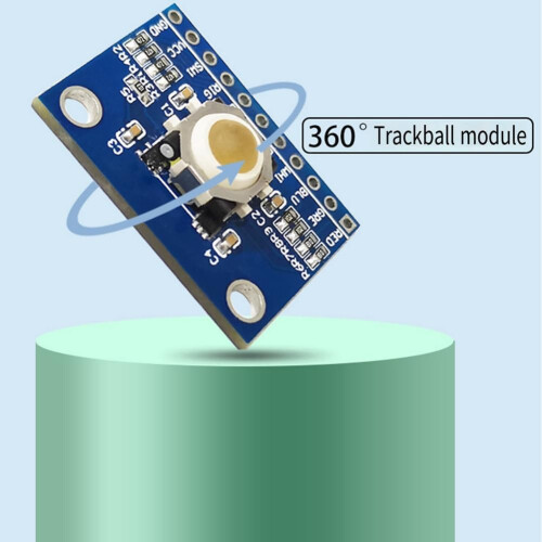 Trackball Hall Effect Sensor 360 Degree Trackball Module, 1Set Multi-Function Trackball Module 2