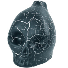 Aztec Death Whistle Screaming War Whistle Skull Design White Color Prop Replica For Exhibitions