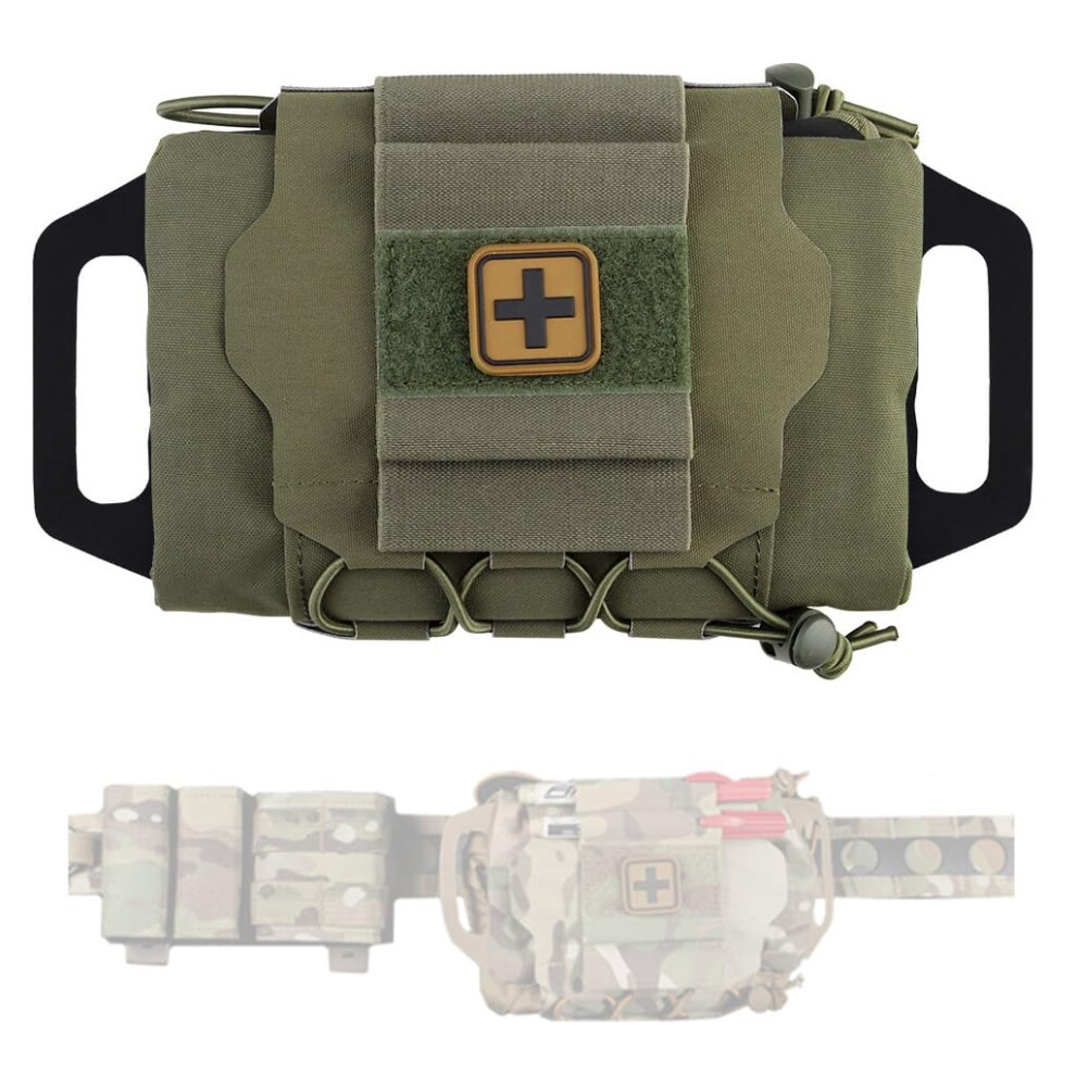 Rapid Deployment IFAK Kits MOLLE Pouch Tactical First Aid Kit OD Color Medical Bag For Outdoor Survival Camping Hiking