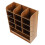 1Boîte À Crayons En Bois Marron Avec Plusieurs Compartiments 1
