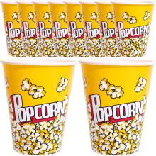 10Stk Wiederverwendbare Kunststoff Popcornschalen Für Filmnacht