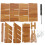 1Boîte À Crayons En Bois Marron Avec Plusieurs Compartiments 11