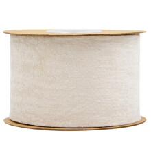 1Rol Beige Ribbon Roll Voor DIY Cadeauverpakking En Partij Decoratie