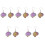5 Paar Brain Ohrringe Dangler Anhänger Schmuck 4