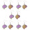 5 Paar Brain Ohrringe Dangler Anhänger Schmuck 9