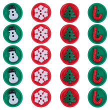 60 Weihnachten Knöpfe DIY Zubehör