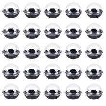 50Pièces Boîtes Dômes Noires Pour Dessert