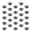 50Pièces Boîtes Dômes Noires Pour Dessert 3