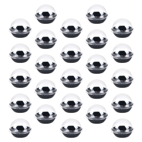 50Pièces Boîtes Dômes Noires Pour Dessert 2