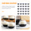50Pièces Boîtes Dômes Noires Pour Dessert 11