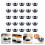 50Pièces Boîtes Dômes Noires Pour Dessert 4