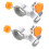 2 Stks Hengelzitplaats Aluminiumlegering 1