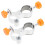 2 Stks Hengelzitplaats Aluminiumlegering 7