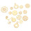 1 Pack Gouden Legering Steampunk Tandwiel Hanger Accessoire 7