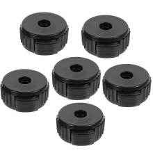 6 Stuks Quick Release Hoedje Vervangingsmoeren Zwart Kunststof