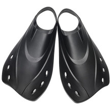 Short Swimming Flippers Size XL Black For Snorkeling And Scuba Diving Training Fins Portable Swimming Equipment