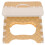 Travel Stool Plastic Beige Draagbaar Voor Gehele 1 Set 10