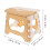 Travel Stool Plastic Beige Draagbaar Voor Gehele 1 Set 2