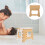 Travel Stool Plastic Beige Draagbaar Voor Gehele 1 Set 7