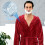 Hooded Badjas Terrydoek Rood 7