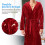 Hooded Badjas Terrydoek Rood 10