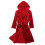 Hooded Badjas Terrydoek Rood 9