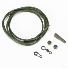 Pre Rigged Rig Tube Helicopter Chod Hair Rigs 5 Pack Carp Fishing Tackle Links Green