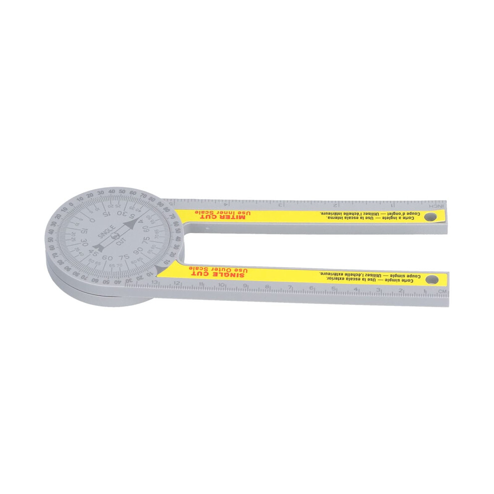 360 Degree Rotatable Protractor With Two Scales Portable Carpenter Angle Finder 9354506254568
