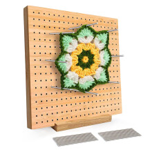 Crochet Blocking Board 11-Inch With 20 Pins For Crochet And Knitting Projects Blocking Board For Crafting Lovers Gifts