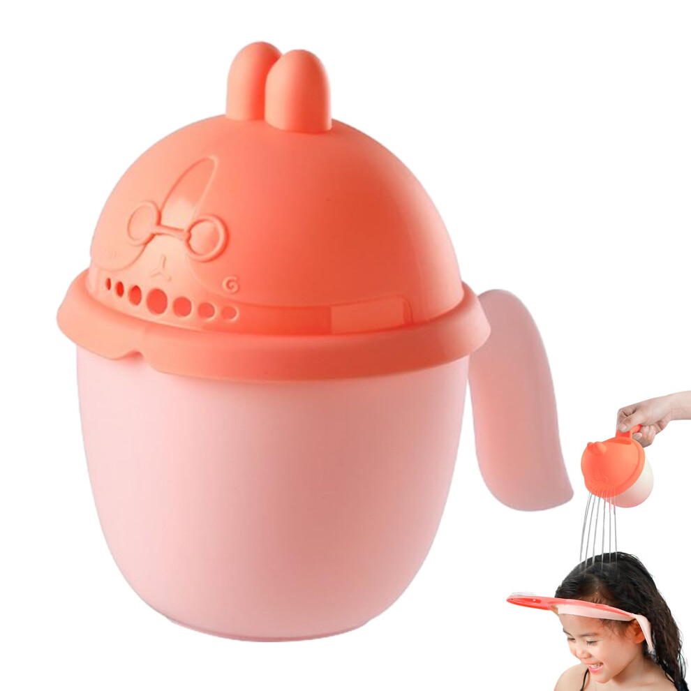 Baby Hair Wash Cup Flow-Control Rinser With 7 Water Holes Plastic Baby Bath Water Pourer