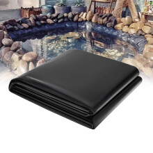 HDPE Pond Liner 4x4m-10x12m, Impermeable Damp-Proof Membrane for Outdoor Ponds, Aquaculture Ponds, Garden Landscape